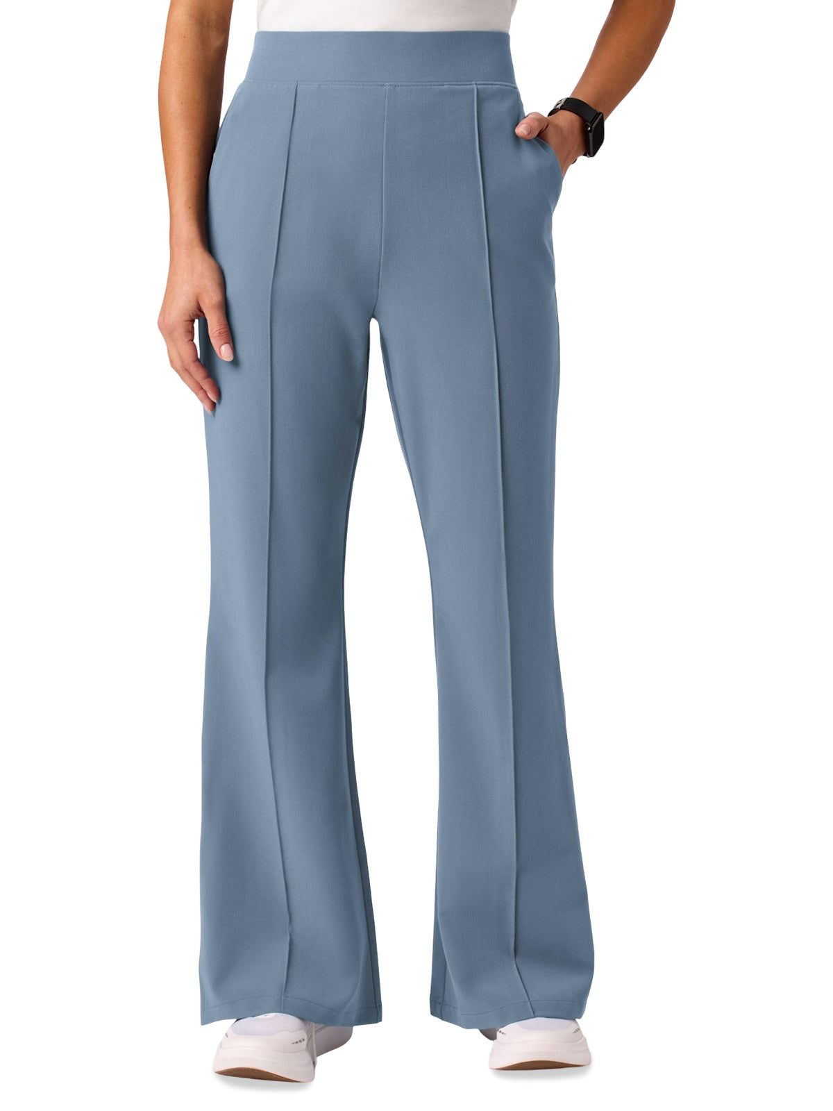 Women's 5-Pocket Kori Flare Scrub Pant - W20033 - Storm Blue