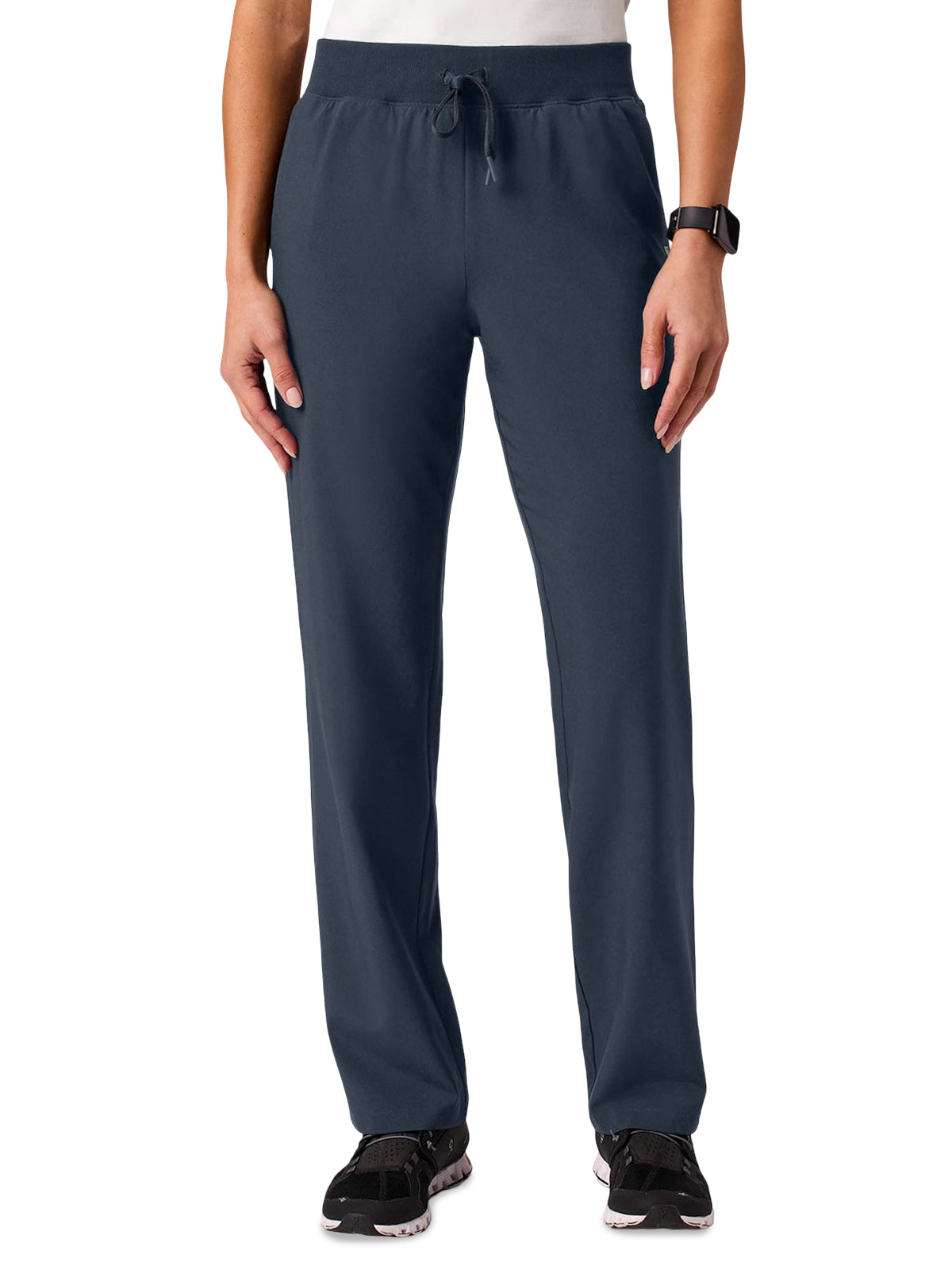 Women's 5-Pocket Xenos Knit-Waist Scrub Pant - W20036 - Carbon Gray