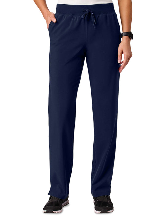 Women's 5-Pocket Xenos Knit-Waist Scrub Pant - W20036 - Midnight Navy