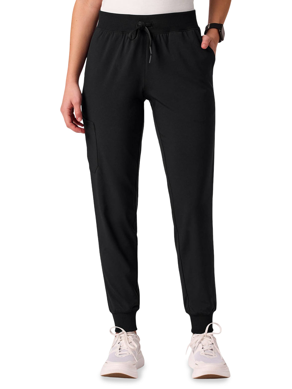 Women's 6-Pocket Silex Slim Scrub Pant - W20037 - Black