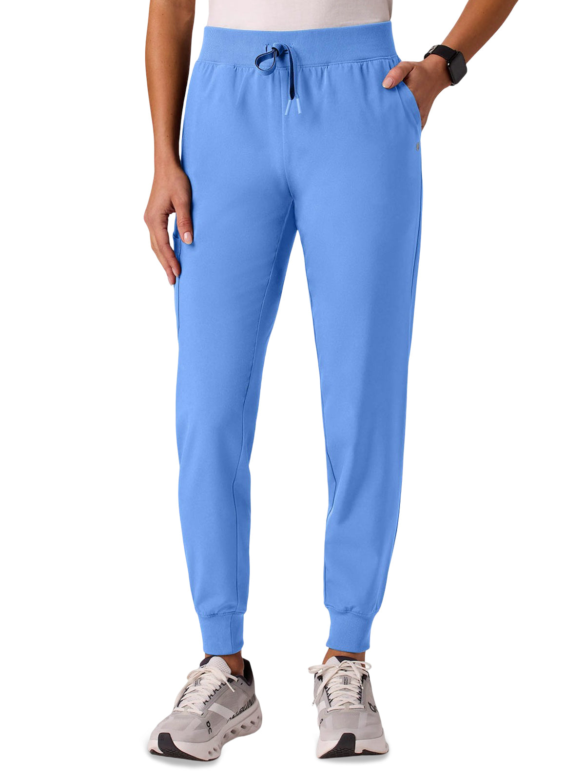 Women's 6-Pocket Silex Slim Scrub Pant - W20037 - Ceil Blue