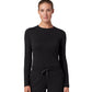 Women's Longsleeve Breathable Crewneck Regen Underscrub Tee - W30002U - Black