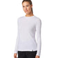 Women's Longsleeve Breathable Crewneck Regen Underscrub Tee - W30002U - White