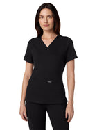 Women's Slim Ultrasoft V-Neck Cesi Top - W30003 - Black