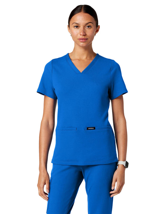 Women's Slim Ultrasoft V-Neck Cesi Top - W30003 - Royal Blue