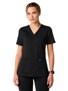 Women's 4-Pocket Slim Kass Top - W30014 - Black