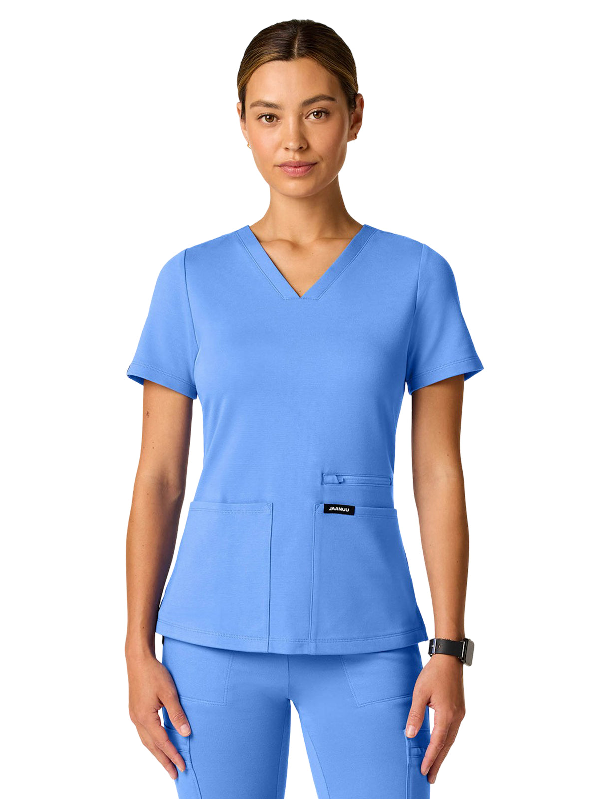 Women's 4-Pocket Slim Kass Top - W30014 - Ceil Blue