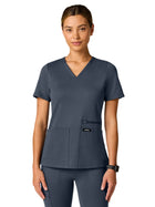 Women's 4-Pocket Slim Kass Top - W30014 - Carbon Gray