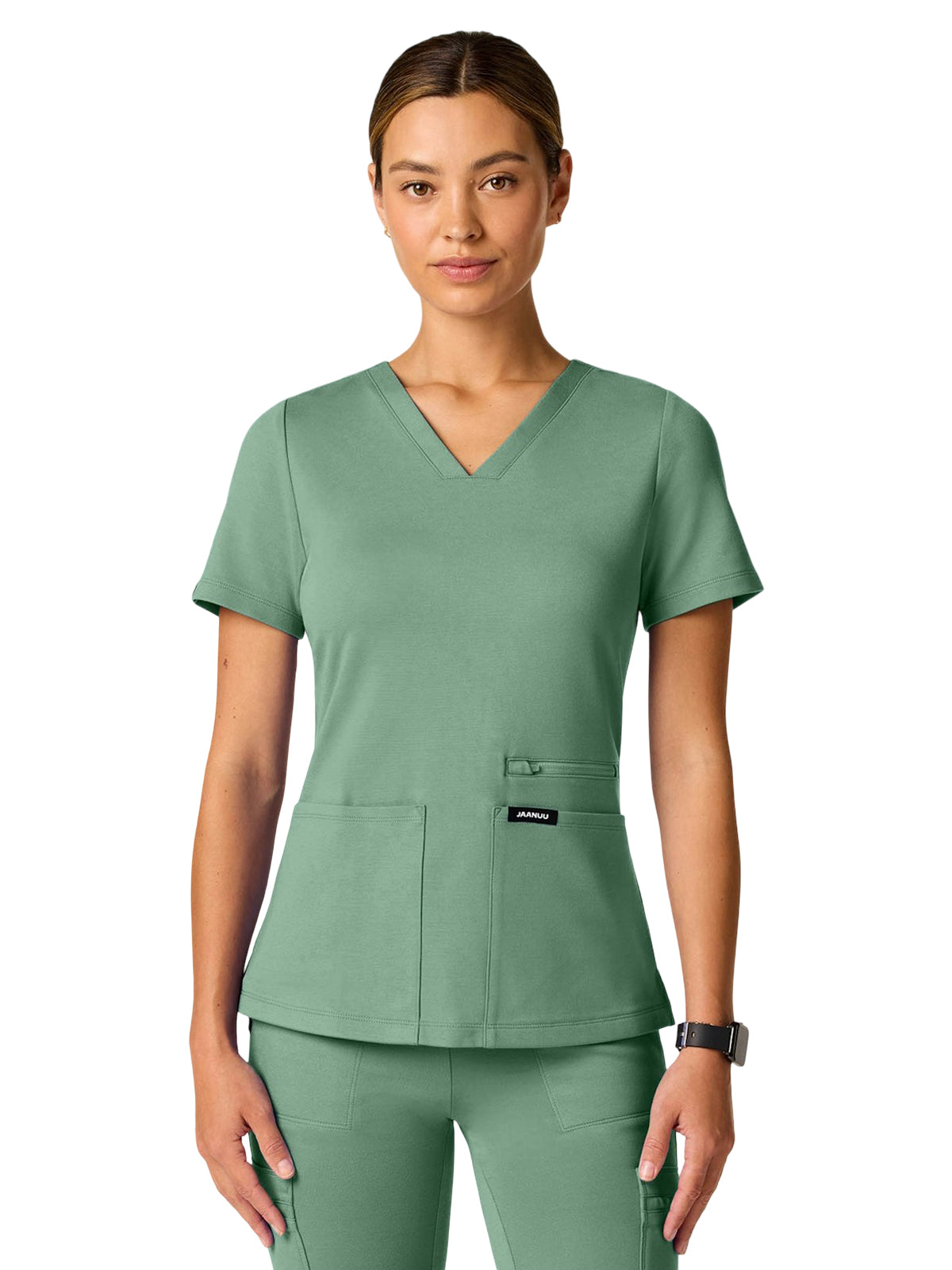 Women's 4-Pocket Slim Kass Top - W30014 - Sage