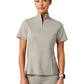 Women's Pocketless Astra Half Zip Scrub Top - W30015 - Fog