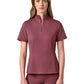 Women's Pocketless Astra Half Zip Scrub Top - W30015 - Rosewood