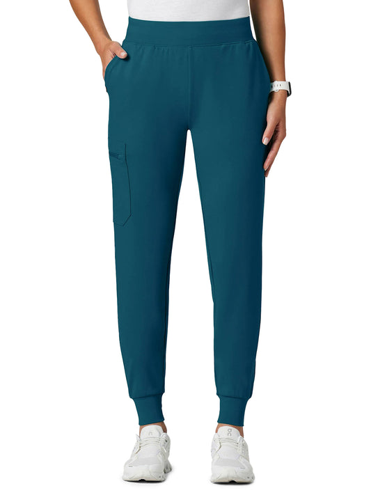 Women's Soft and Stretchy Jogger Rubi Pant - W40001 - Caribbean Blue