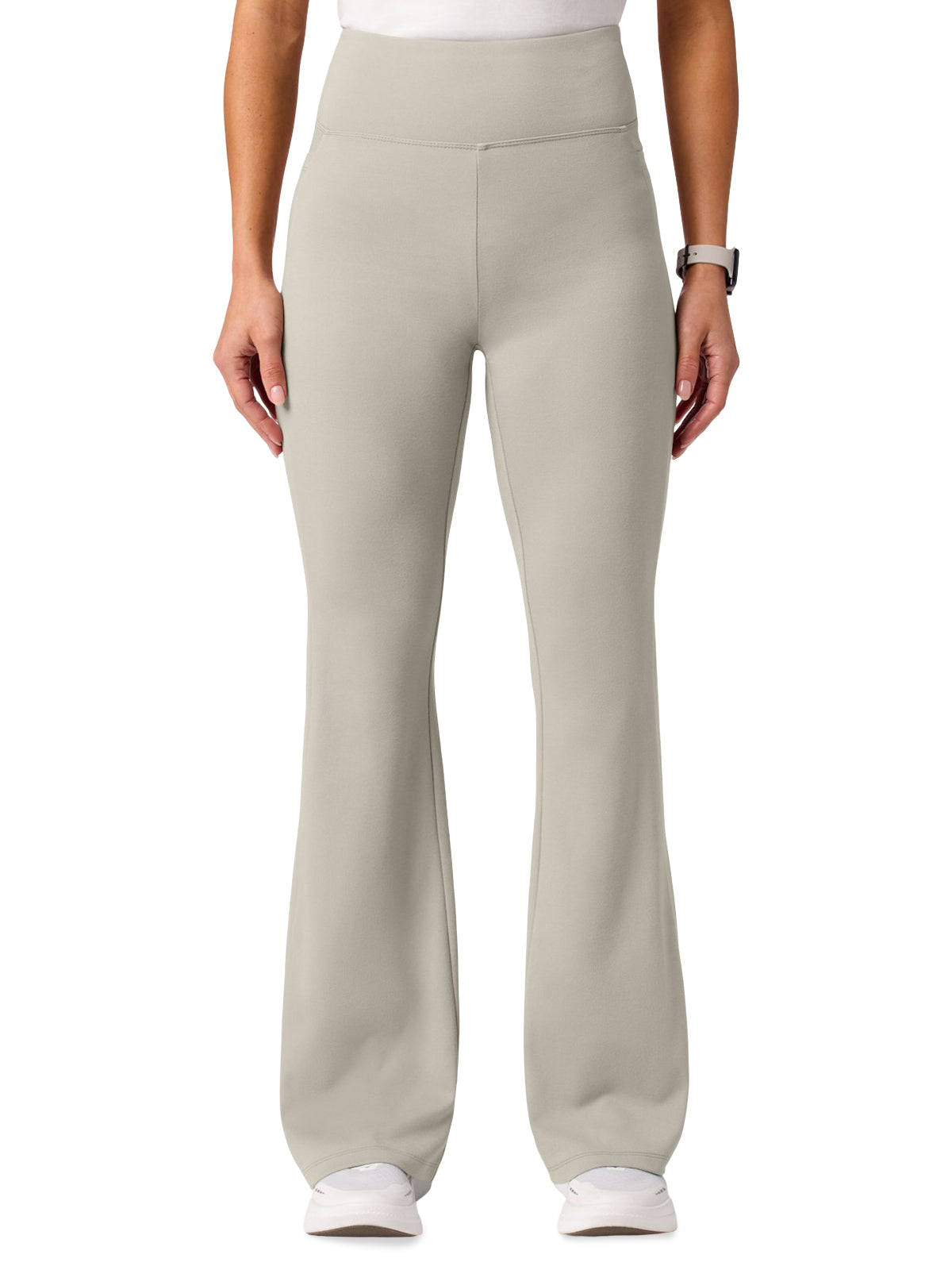 Women's 2-Pocket Lina Yoga Flare Scrub Pant - W40006 - Fog