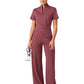 Women's 3-Pocket FullOn Scrub Jumpsuit - W50002 - Rosewood