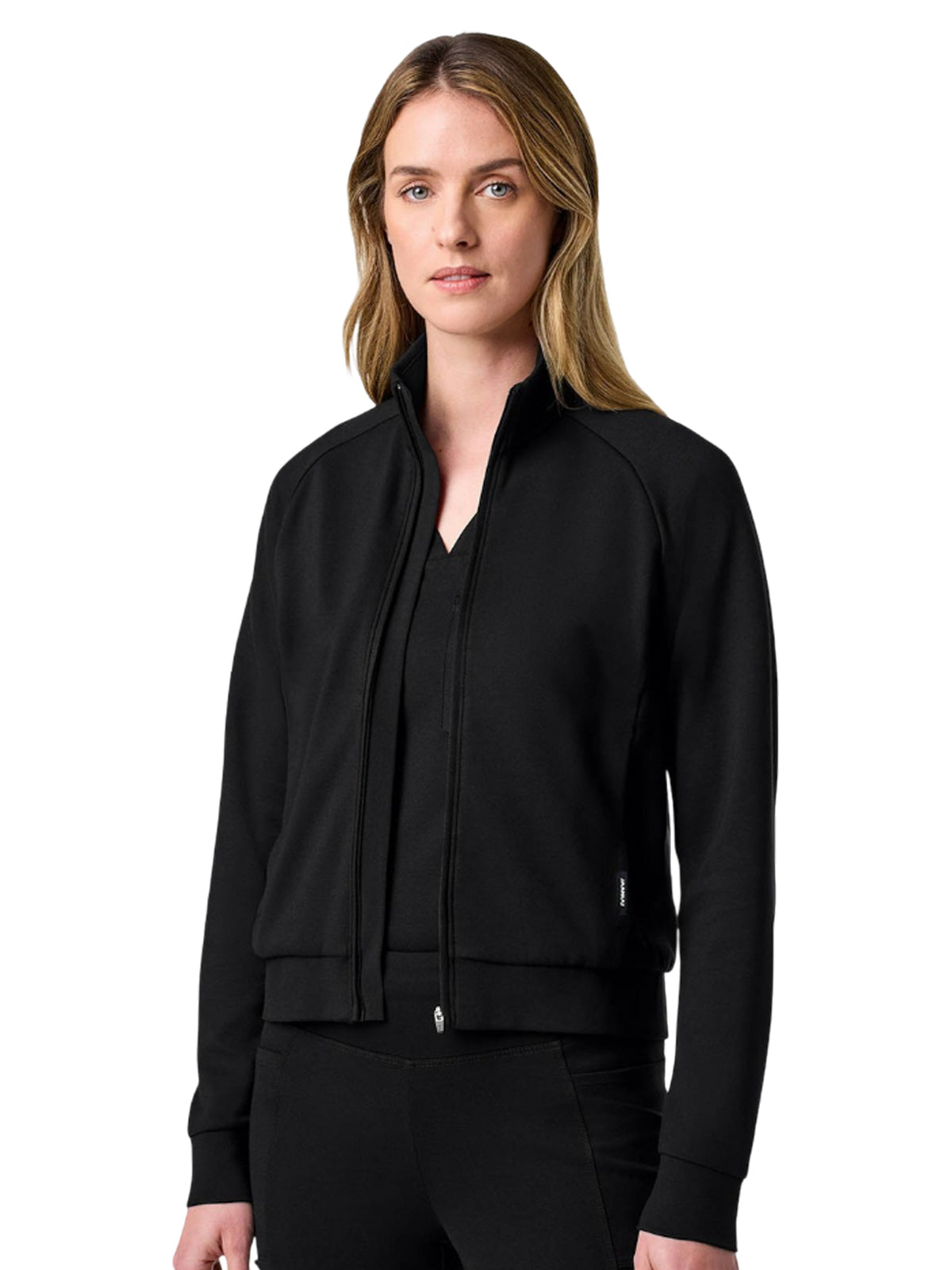 Women's Two-Pocket Kya Ultrasoft Bomber Jacket - W60021 - Black