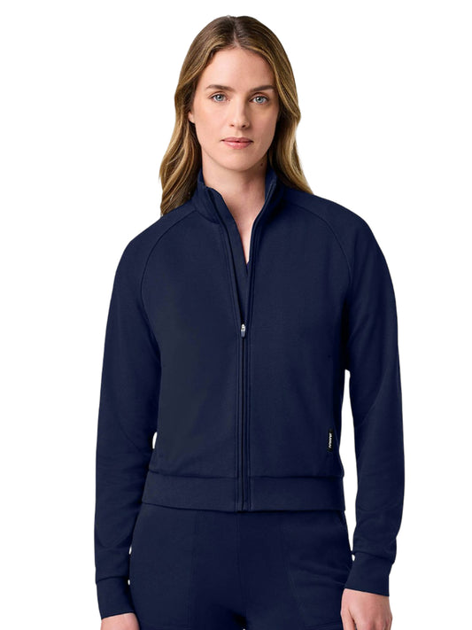Women's Two-Pocket Kya Ultrasoft Bomber Jacket - W60021 - Midnight Navy