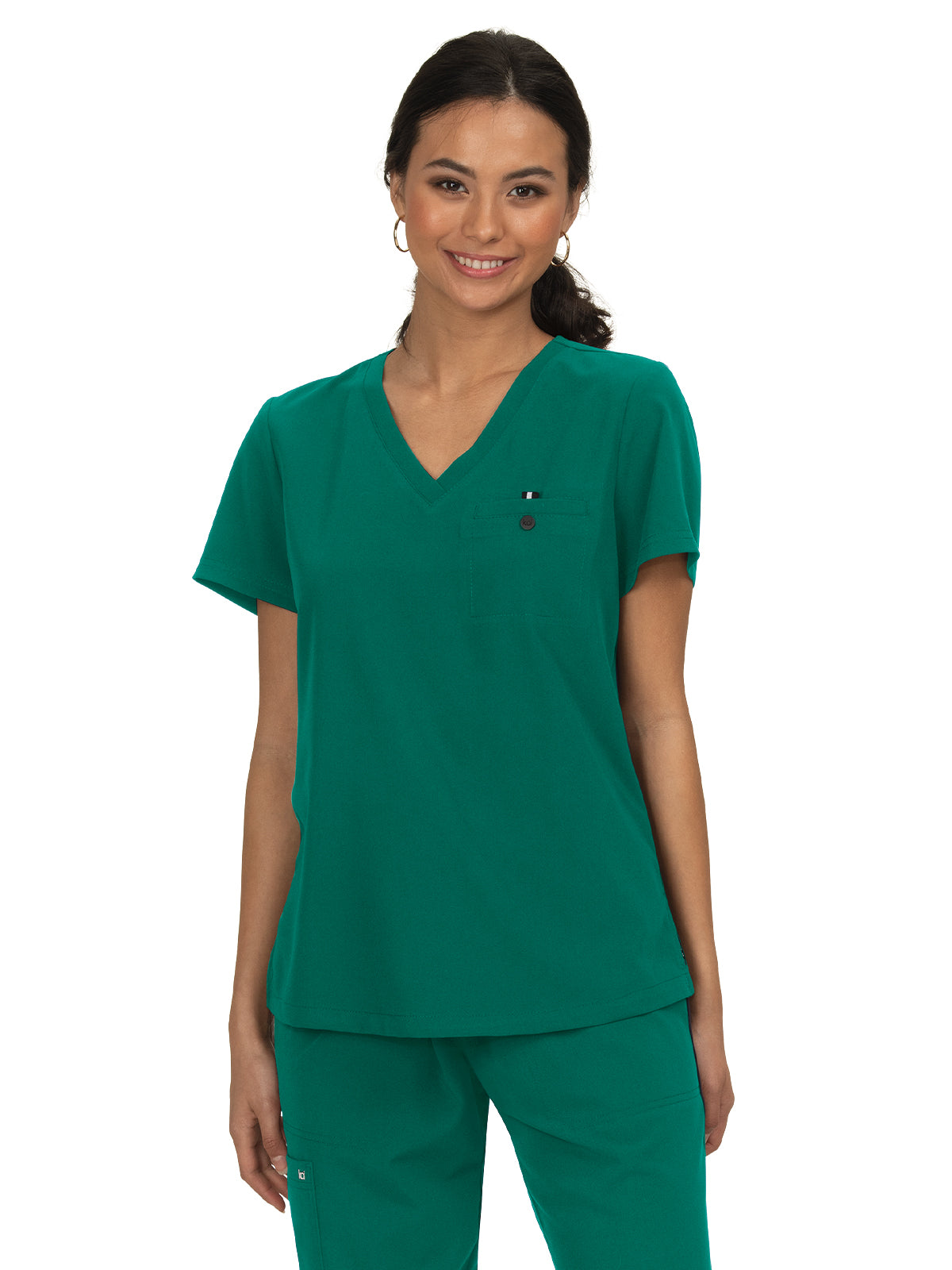 Women's One-Pocket Tuck-In Ready to Work Top - 1010 - Hunter