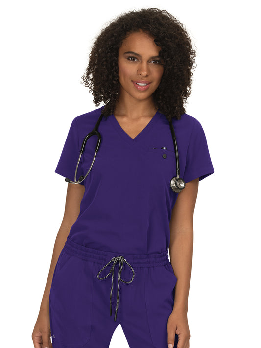 Women's One-Pocket Tuck-In Ready to Work Top - 1010 - Grape