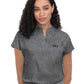 Women's One-Pocket Stretch Tuck-In Ari Top - 1093 - Heather Grey