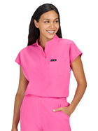 Women's One-Pocket Stretch Tuck-In Ari Top - 1093 - Heather Pink Lemonade