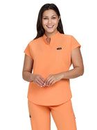 Women's One-Pocket Stretch Tuck-In Ari Top - 1093 - Heather Apricot