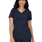 Women's Ribbed 4-Pocket V-Neck Sari Top - 1129 - Navy