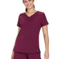 Women's Ribbed 4-Pocket V-Neck Sari Top - 1129 - Wine