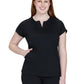 Women’s Two-Pocket Split-V-Neck Scrub Top - 1138 - Black