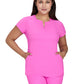 Women’s Two-Pocket Split-V-Neck Scrub Top - 1138 - Hibiscus Pink