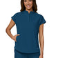 Women’s Two-Pocket Button Closure Scrub Top - 1139 - Caribbean Blue
