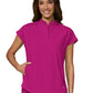 Women’s Two-Pocket Button Closure Scrub Top - 1139 - Azalea Pnk
