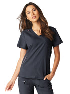 Women's Three-Pocket Mock-Wrap Philosophy Top - 316 - Charcoal