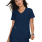 Women's Four-Pocket Stretch V-Neck Becca Top - 373 - Navy