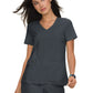 Women's Four-Pocket Stretch V-Neck Becca Top - 373 - Charcoal
