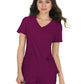 Women's Four-Pocket Mock-Wrap Neck Katie Top - 374 - Wine