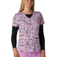 Women's Two-Pocket Athletic-Inspired, Breathable Mesh Leslie Top - 384PR - Doggie Spring Time