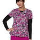 Women's Two-Pocket Athletic-Inspired, Breathable Mesh Leslie Top - 384PR - Ditsy Camo