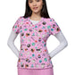Women's Two-Pocket Athletic-Inspired, Breathable Mesh Leslie Top - 384PR - Spooky Treats