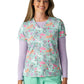Women's Two-Pocket Print Top - 384PRA - Bunny Celebration