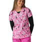 Women's Two-Pocket Print Top - 384PRA - Fluff Bunnies