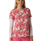 Women's Two-Pocket Print Top - 384PRA - I Love You From the Bottom of My Tart