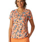 Women's Two-Pocket Print Top - 384PRA - Kittens and Tea