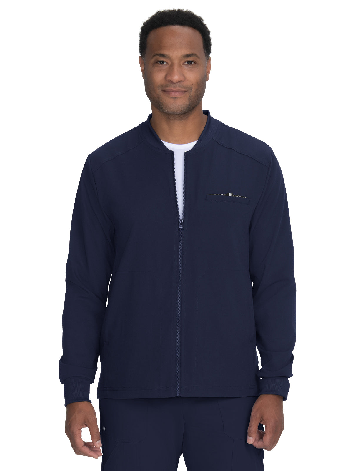 Men's Five-Pocket Zipper Front Ready Set Go Jacket - 460 - Navy