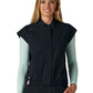 Women's Five-Pocket Eloise Scrub Vest - 476 - Black