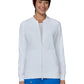 Women's Four-Pocket Zipper-Front Scrub Jacket - 478 - White