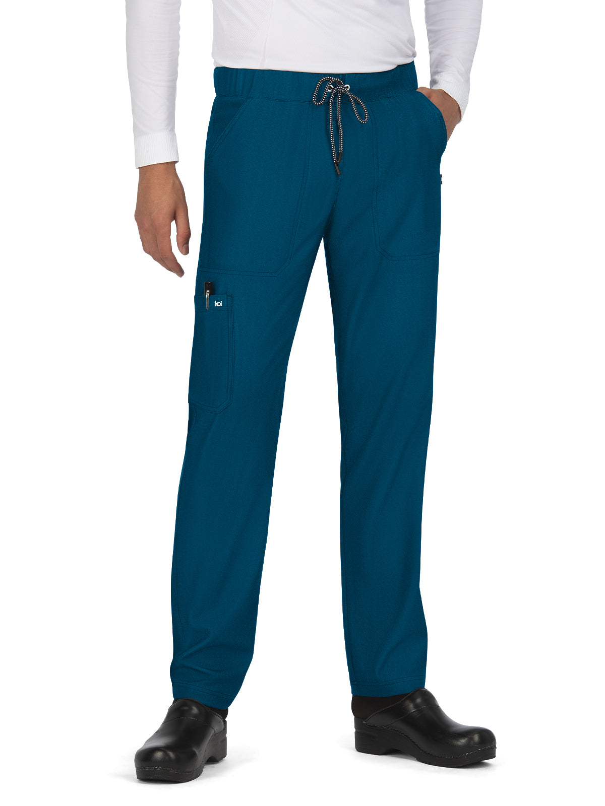 Men's Six-Pocket Straight Leg Make it Happen Pant - 609 - Caribbean Blue