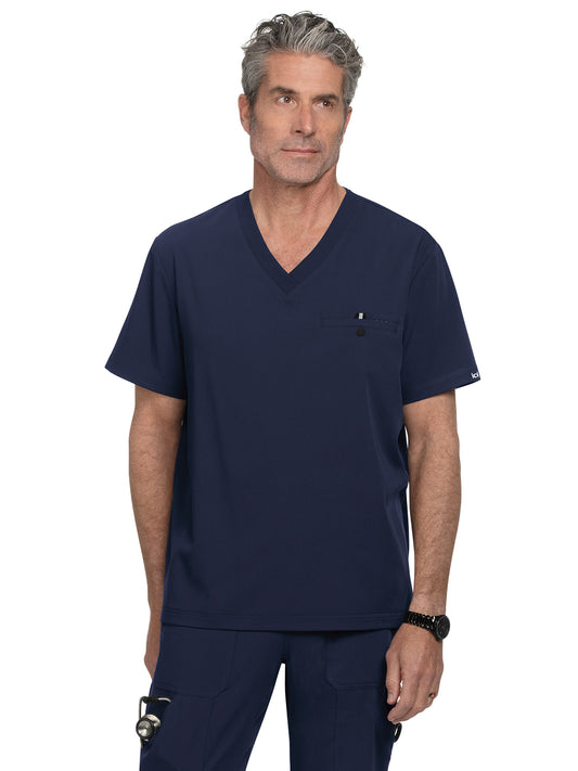 Men's One-Pocket V-Neck Tuck-In On Call Top - 671 - Navy