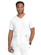 Men's Four-Pocket V-Neck Free To Be Top - 672 - White