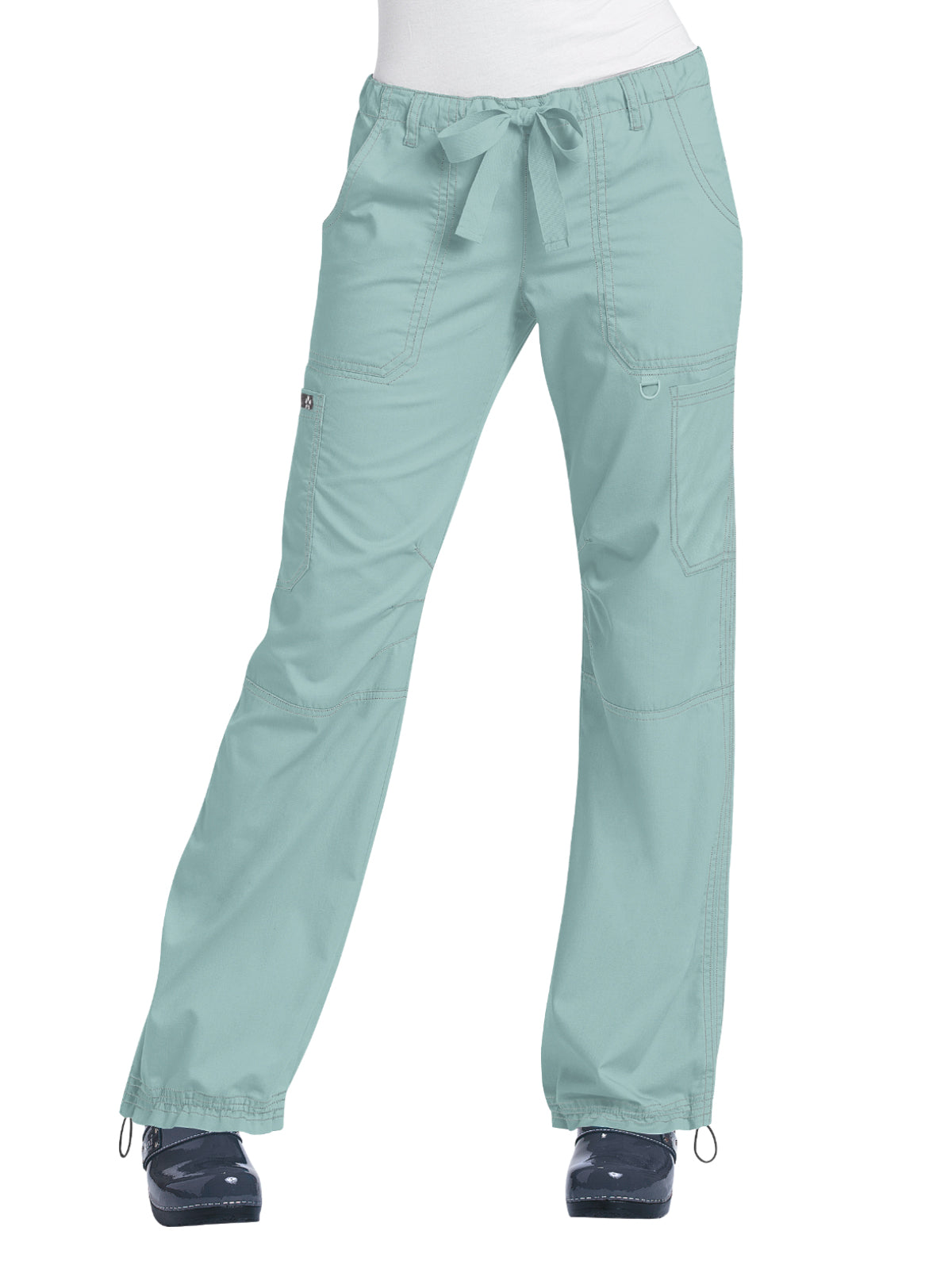 Women's Seven-Pocket Adjustable Drawstring Lindsey Cargo Pant - 701 - Sage