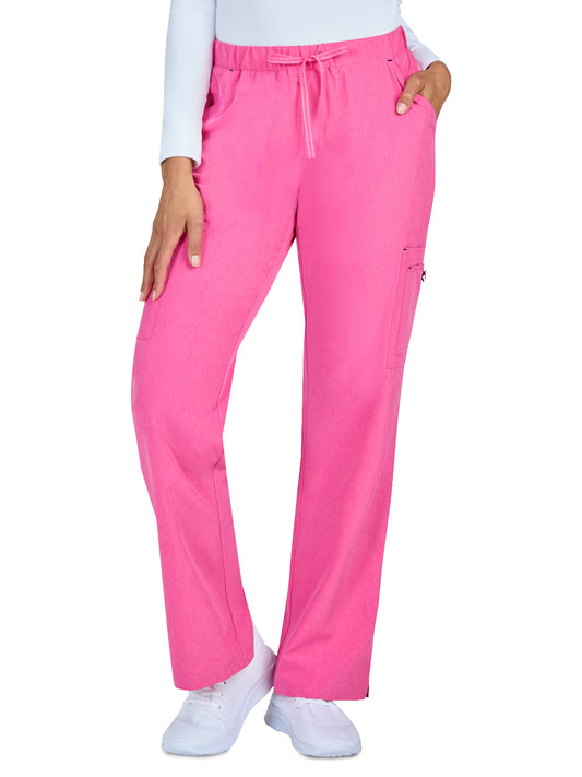 Women's Eight-Pocket Stretch Cargo Holly Pant - 731 - Heather Pink Lemonade